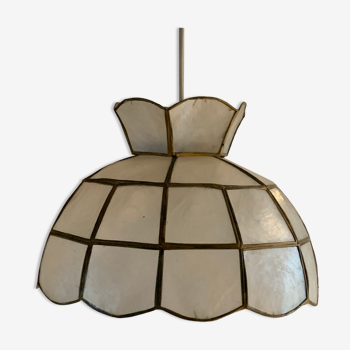 Vintage mother-of-pearl pendant lamp