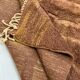 Plain brown Moroccan rug in wool 3/2 Custom-made Moroccan rug