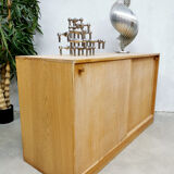 Danish design light oak cabinet by Kurt Ostervig for KP Mobler