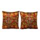 Set of 2 vintage velvet cushion covers 53x56 cm