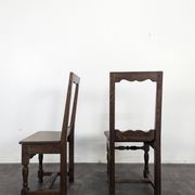 Pair of Lorraine oak chairs