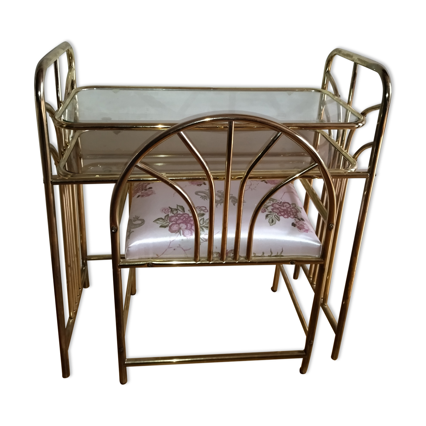 Golden console, 70s/80s