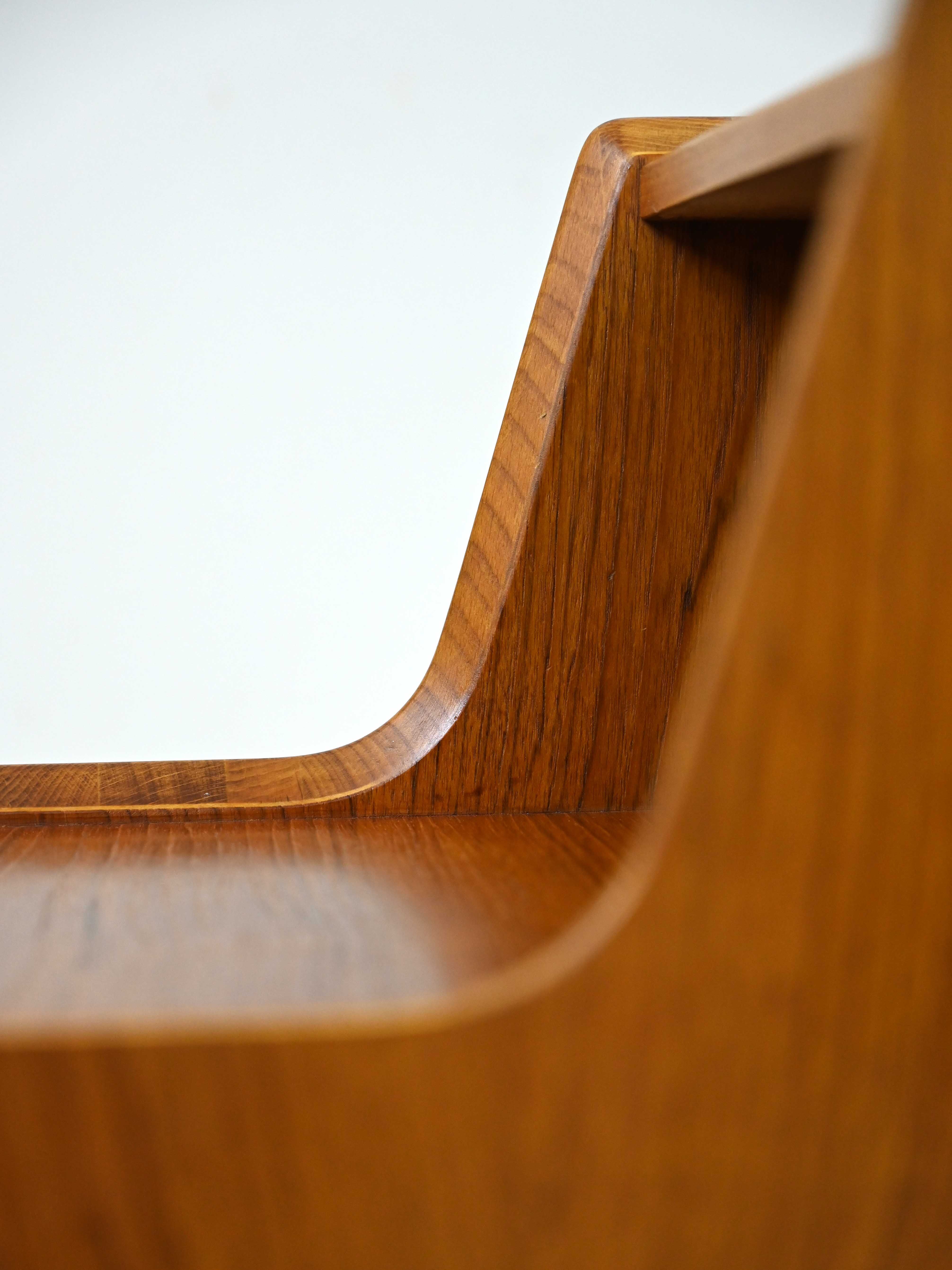 Scandinavian nightstand with double table top