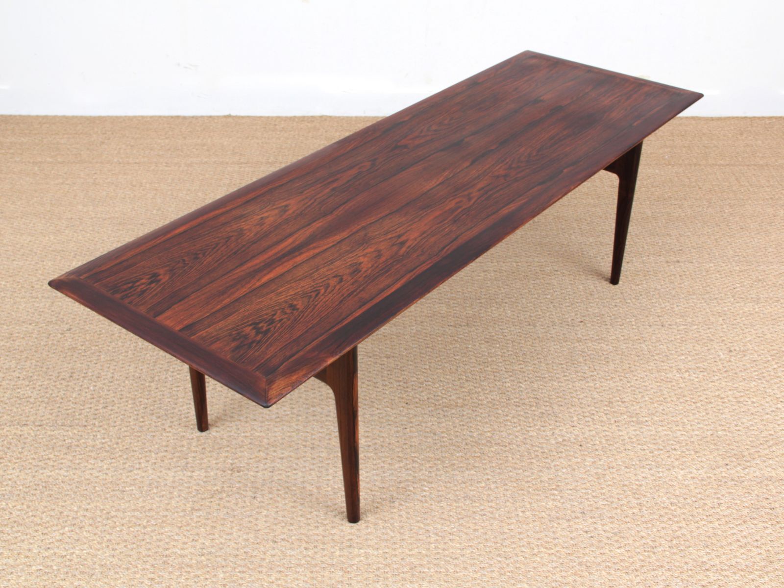 Table basse moderne scandinave en palissandre de Rio de CFC Silkeborg 1960s