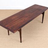 Modern Scandinavian coffee table in Rio rosewood by CFC Silkeborg 1960s