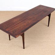 Table basse moderne scandinave en palissandre de Rio de CFC Silkeborg 1960s