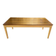 Table de ferme pieds fuseaux Doré - Or