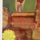 Still life in the living room, oil on canvas signed Banyan.