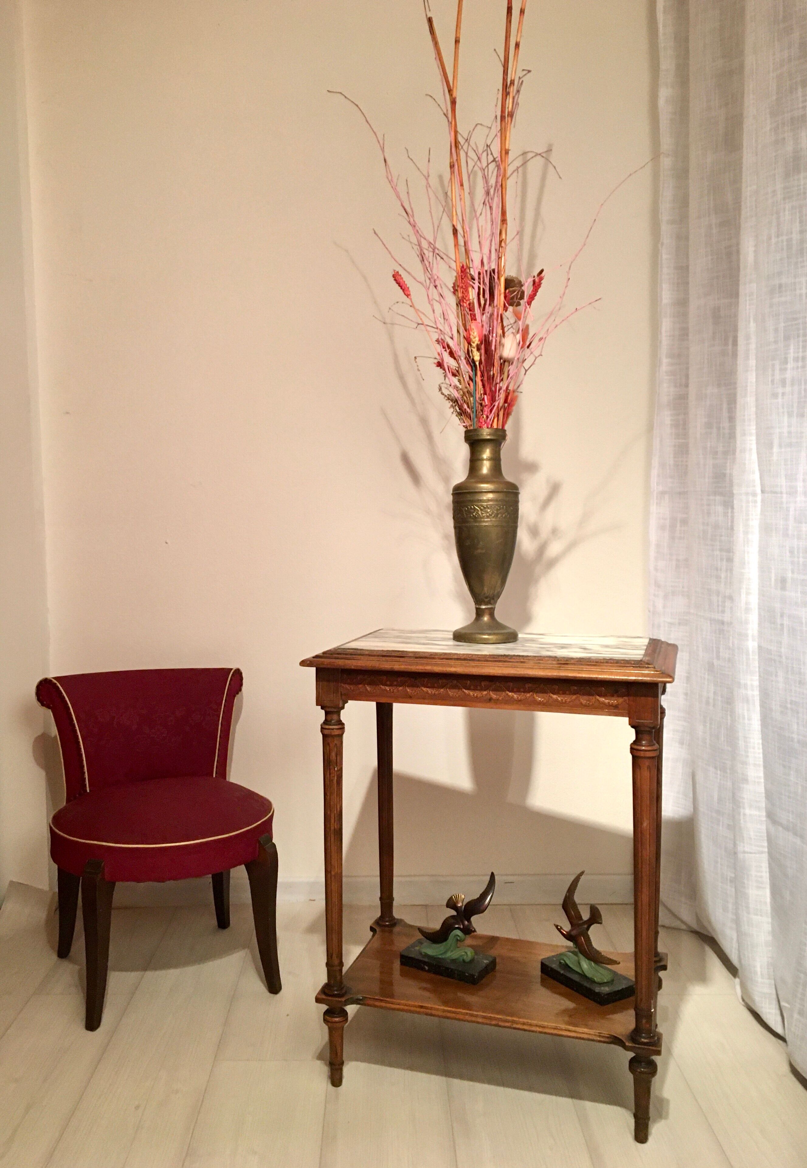 Table d’appoint style Louis XVI marbre