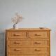 Commode en rotin vintage circa années 70