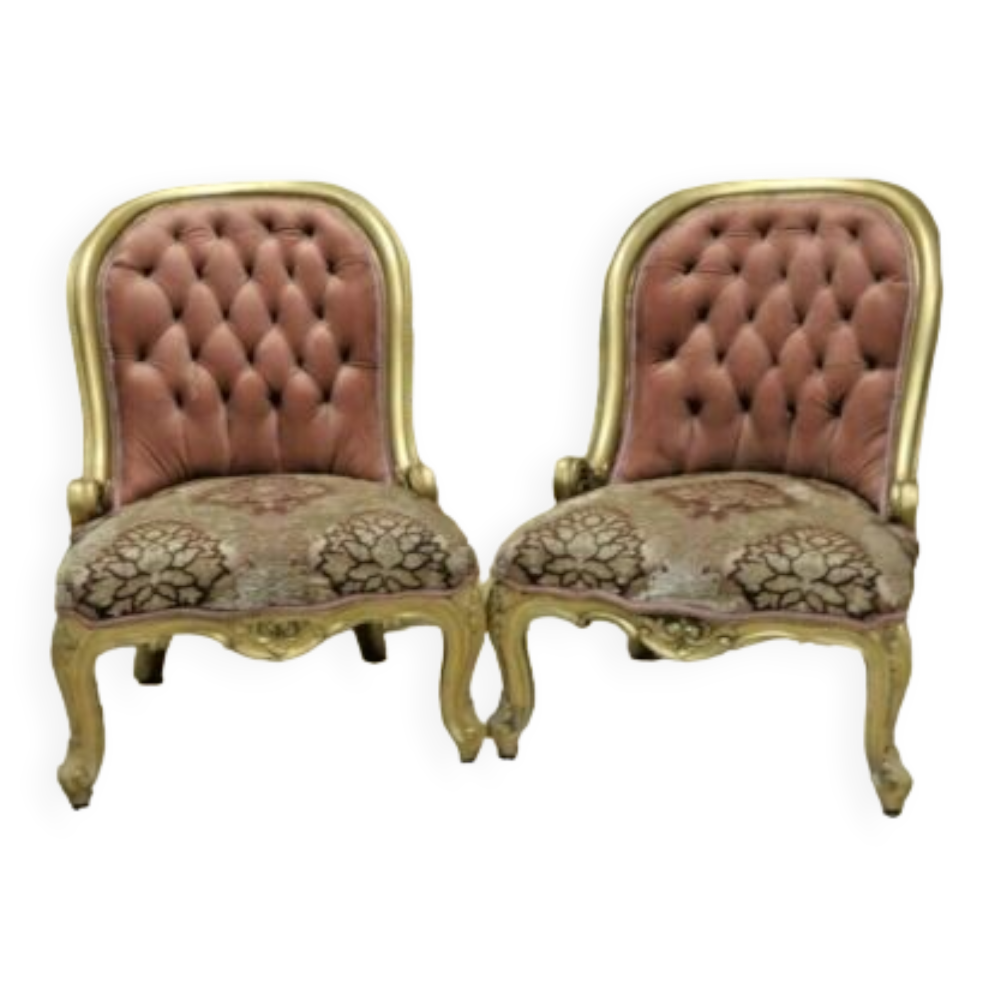 2 Louis XV style armchairs
