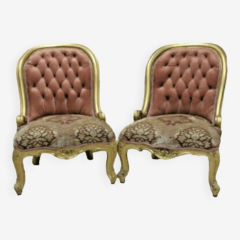 2 fauteuils style Louis XV