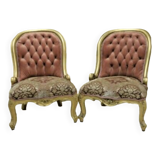 2 fauteuils style Louis XV