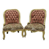 2 Louis XV style armchairs