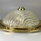 60s 70s Lamp Luminaire Plafoniere Flush Mount Ice Glass Space Age Design