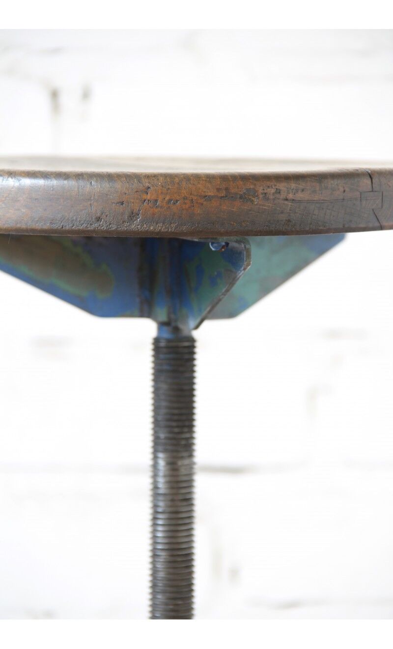 Stool industrial blue