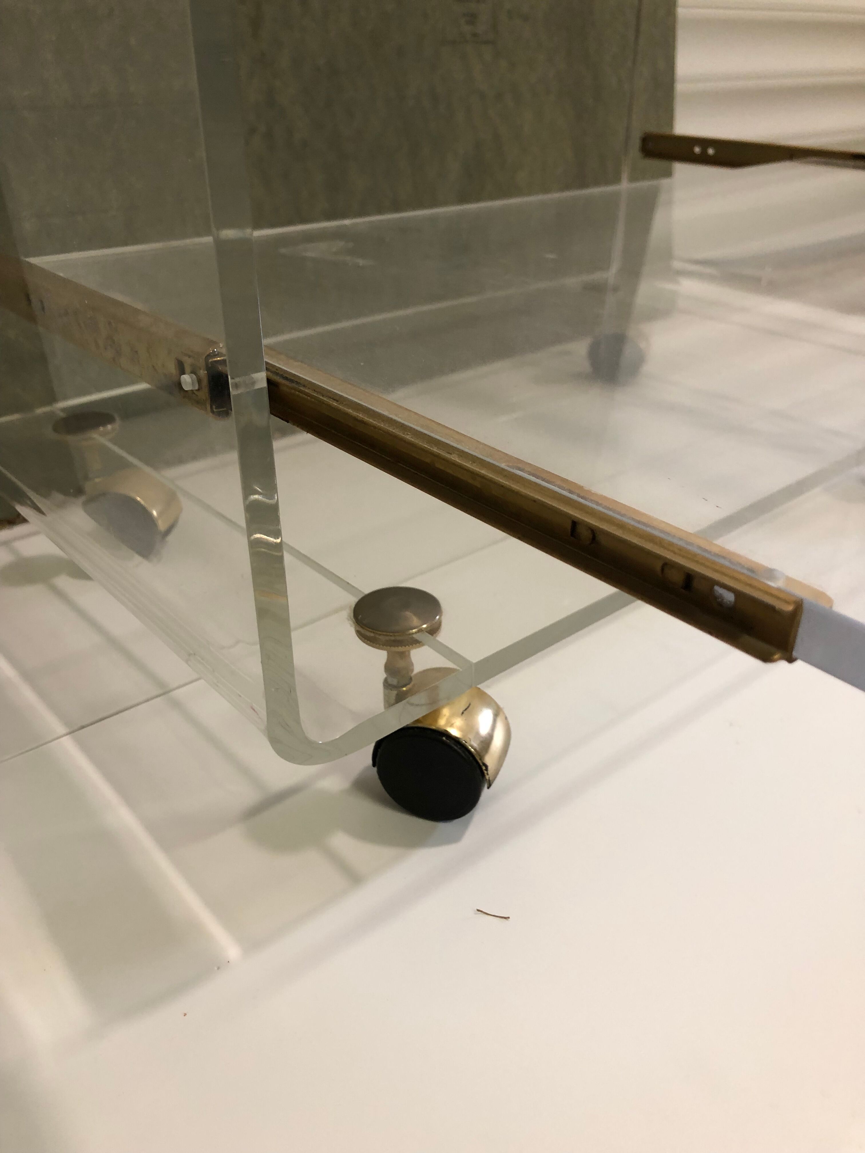 Hifi video plexiglass trolley