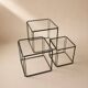 Set of 3 Isocele nesting tables by Max Sauze, 1970s