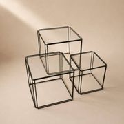 Set of 3 Isocele nesting tables by Max Sauze, 1970s