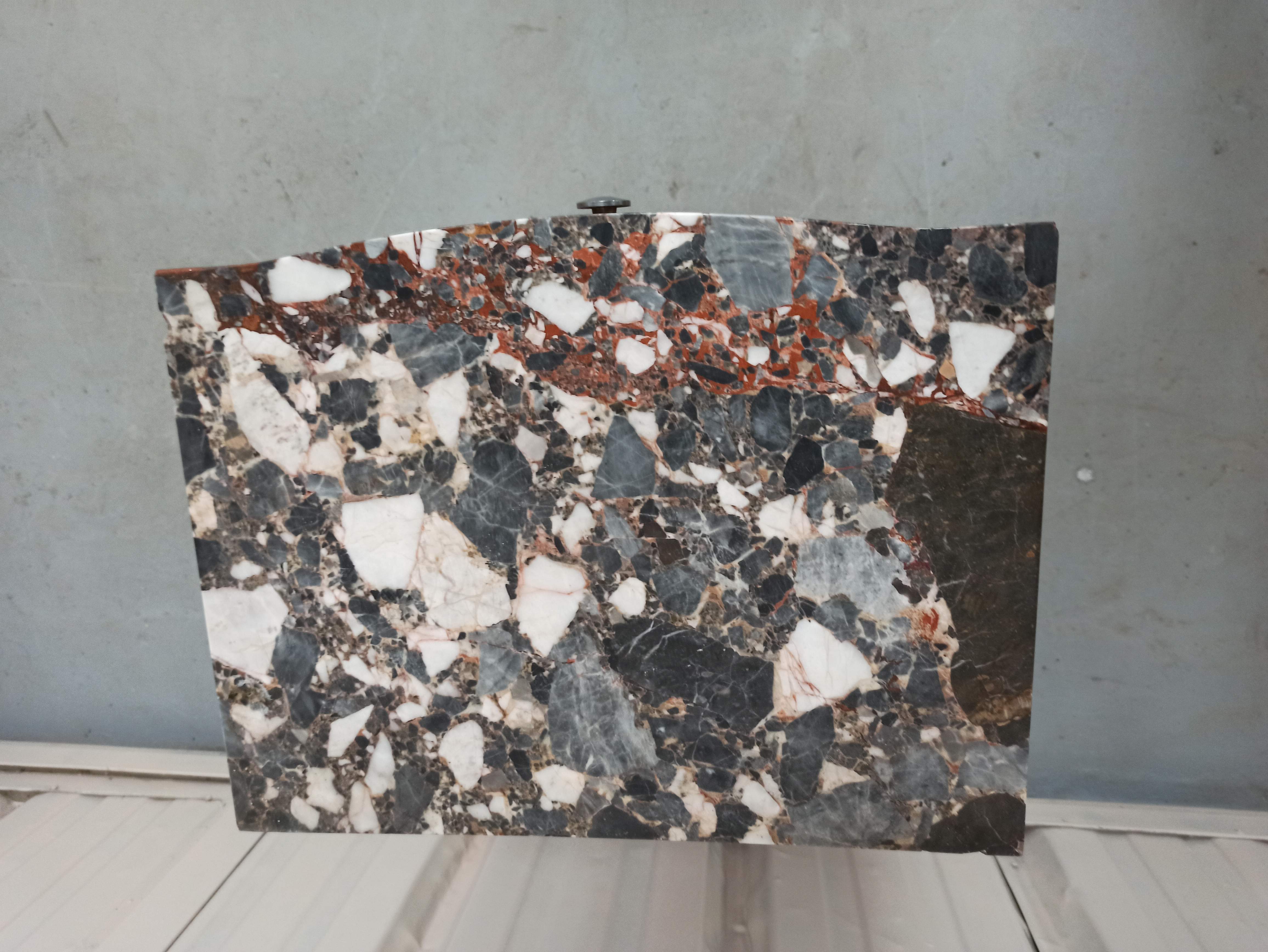 Bedside table art deco top marble