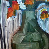 Bouquet art brut signé daté 1967