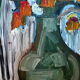 Bouquet art brut signé daté 1967