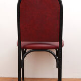 Chaise de bistrot vintage rouge