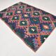 Red & Blue Geometric Vintage Kilim Rug, 158x238Cm