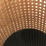 Lucite and brass magazine rack