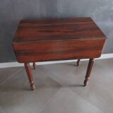 Antique oak folding side table