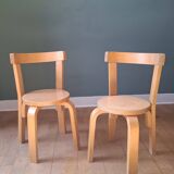 2 children's chairs in Alvar Aalto style