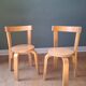 2 chaises enfants style Aalto Alvar