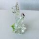 Glass bird candle holder
