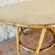 Bamboo and rattan side table circa 60's