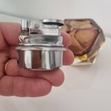 Murano Sommerso ashtray + table lighter set