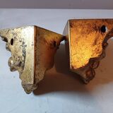Pair of Gilded Resin Wall Mounted Stools