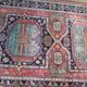 Vintage Iranian Kenareh rug from the 1980s. Handcrafted.