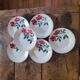 6 Vernon pattern dinner plates, 1940s