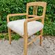 Pair of Jugendstil armchairs in solid ash and sheepskin 1910
