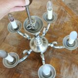 Louis XVI brass chandelier