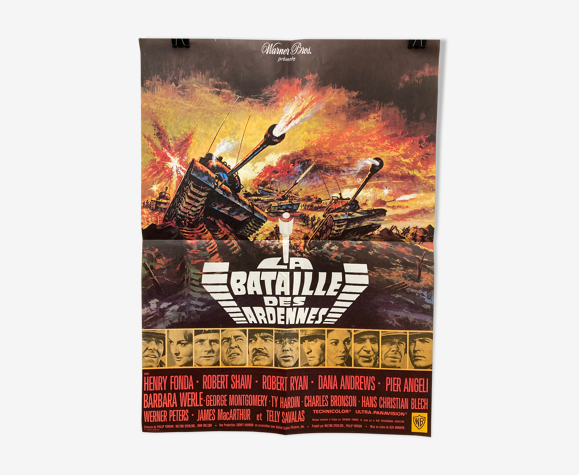 Affiche de cinéma La Bataille des Ardennes