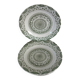 8 flat plates Terre de Fer "Earthenware"