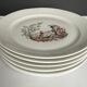 6 assiettes en porcelaine fine