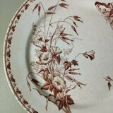 "Carmen" - Set of flat plates Ø 22.5cm ironstone Sarreguemines U&C