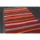 1970s Turkish Hand-Knotted Wool Cotton Red Kilim Runner Rug  62x183