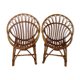 Fauteuils en rotin pour enfants, années 80