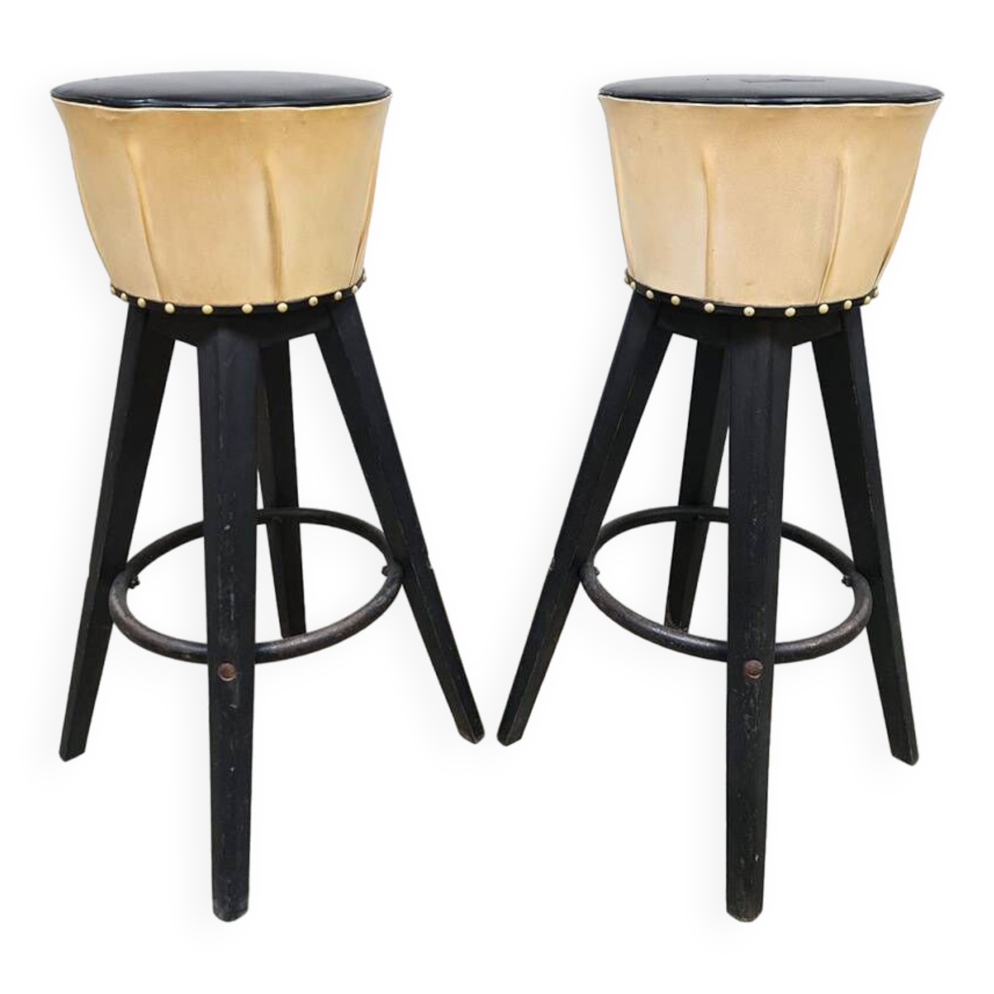 Vintage rockabilly bar stool 50s