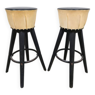 Tabouret de bar vintage rockabilly années 50