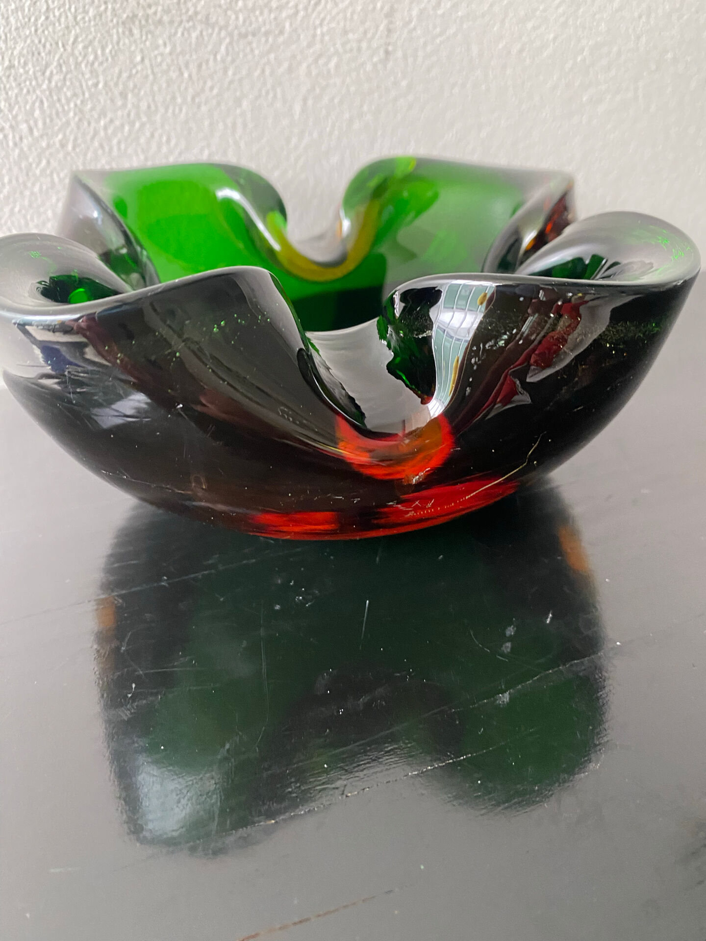 Murano Sommerso Ashtray by Flávio Poli