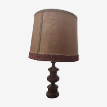 Wooden floor lamp